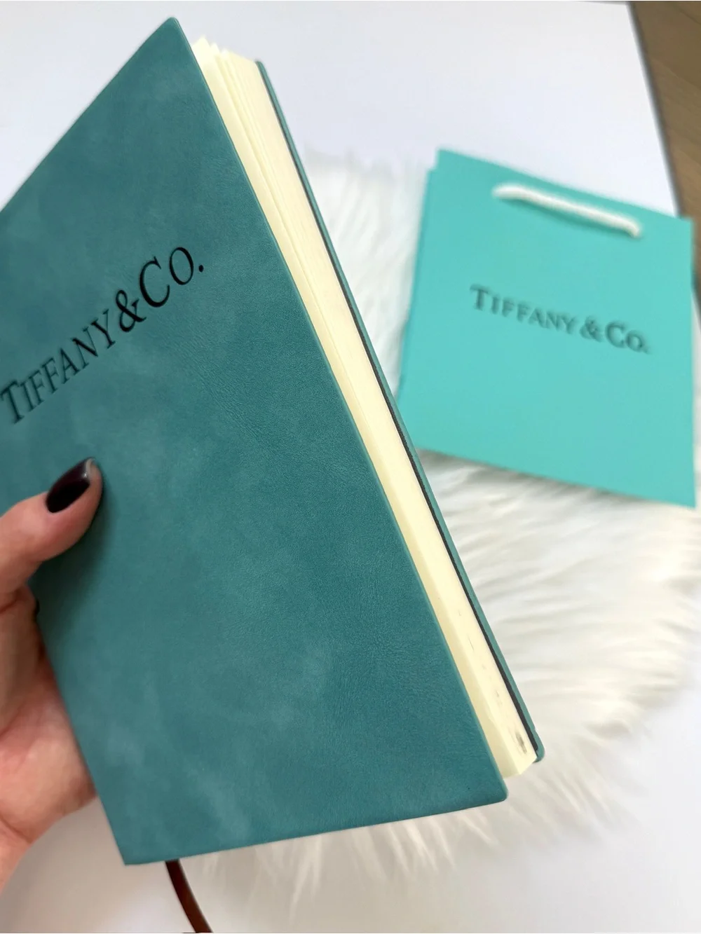 Tiffany Signature Teal Office Notebook with Pen New